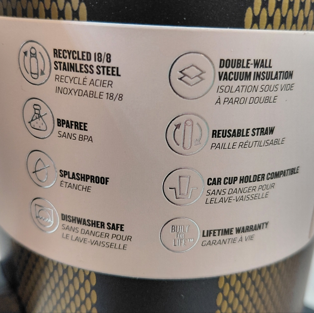 NEW Stanley Flowstate 40oz Quencher H2.0 Tumbler Iridescent Black Plaid - Picture 4 of 12